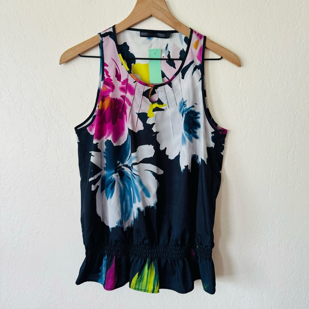 Forenza | floral high collar tank